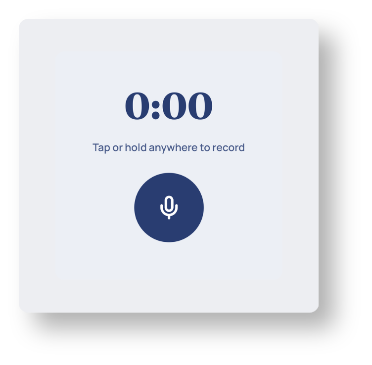 Recording a voice note