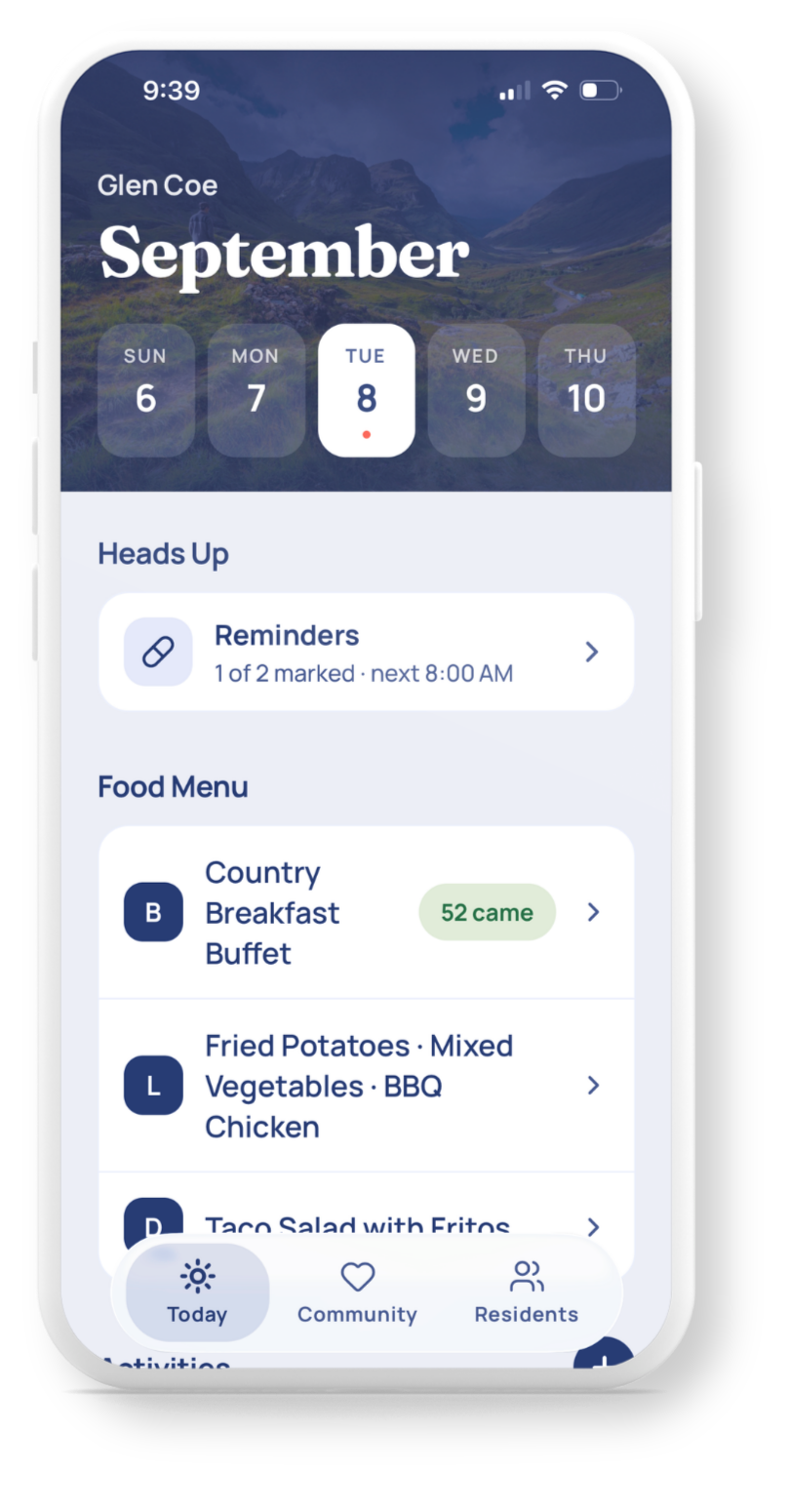 Glen care team app